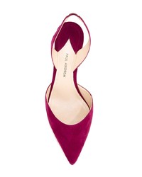 fuchsia Wildleder Pumps von Paul Andrew