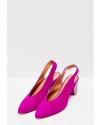 fuchsia Wildleder Pumps von RISA