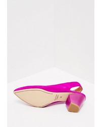 fuchsia Wildleder Pumps von RISA