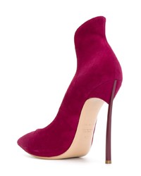 fuchsia Wildleder Pumps von Casadei