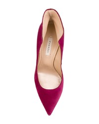 fuchsia Wildleder Pumps von Casadei