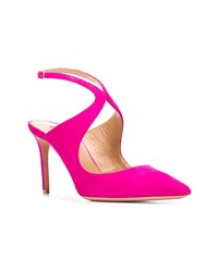 fuchsia Wildleder Pumps von Aquazzura