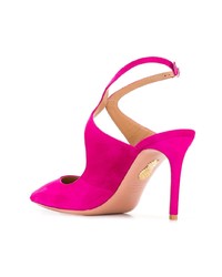 fuchsia Wildleder Pumps von Aquazzura