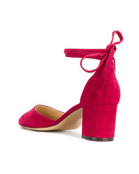 fuchsia Wildleder Sandaletten von Tila March