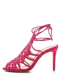 fuchsia Wildleder Sandaletten von Alexandre Birman