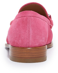 fuchsia Wildleder Slipper von Salvatore Ferragamo