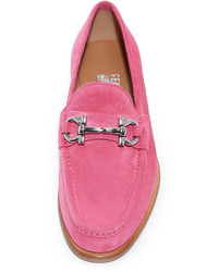 fuchsia Wildleder Slipper von Salvatore Ferragamo