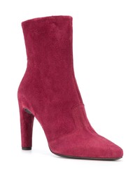 fuchsia Wildleder Stiefeletten von Del Carlo