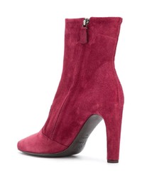 fuchsia Wildleder Stiefeletten von Del Carlo