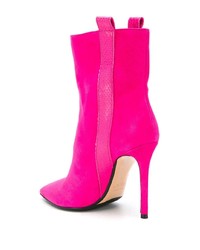 fuchsia Wildleder Stiefeletten von The Seller