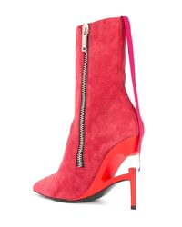 fuchsia Wildleder Stiefeletten von Unravel Project