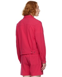 fuchsia Wollshirtjacke von Second/Layer