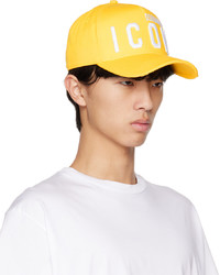 gelbe Baseballkappe von DSQUARED2