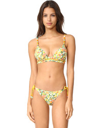 gelbe bedruckte Bikinihose von Stella McCartney