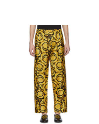 gelbe bedruckte Jogginghose von Versace Underwear