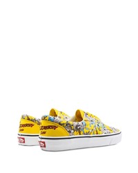 gelbe bedruckte niedrige Sneakers von Vans