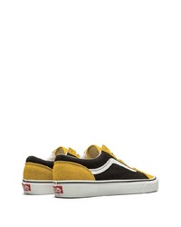 gelbe bedruckte Segeltuch niedrige Sneakers von Vans