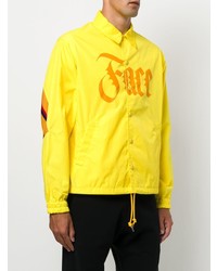 gelbe bedruckte Shirtjacke von Facetasm