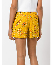 gelbe bedruckte Shorts von Rossella Jardini