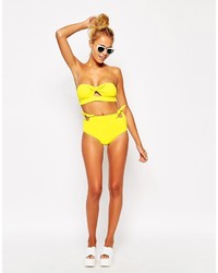 gelbe Bikinihose mit Ausschnitten von Motel