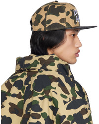 gelbe Camouflage Baseballkappe von BAPE