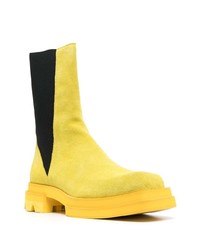 gelbe Chelsea Boots aus Wildleder von JORDANLUCA