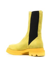 gelbe Chelsea Boots aus Wildleder von JORDANLUCA