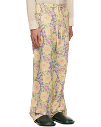 gelbe Chinohose mit Blumenmuster von Jacquemus