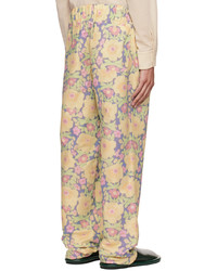 gelbe Chinohose mit Blumenmuster von Jacquemus