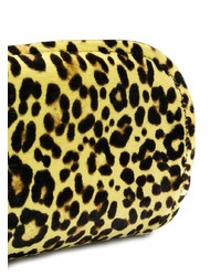 gelbe Clutch mit Leopardenmuster von Marni