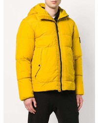 gelbe Daunenjacke von Stone Island