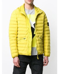 gelbe Daunenjacke von Stone Island