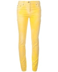 gelbe enge Jeans von Balmain