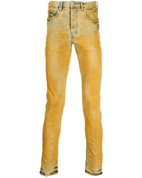 gelbe enge Jeans von purple brand