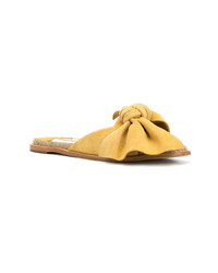 gelbe flache Sandalen aus Wildleder von Paloma Barceló