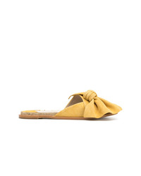 gelbe flache Sandalen aus Wildleder von Paloma Barceló