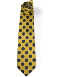 gelbe gepunktete Krawatte von Gianfranco Ferre
