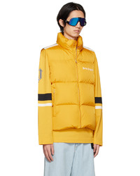 gelbe gesteppte ärmellose Jacke von Moncler Genius