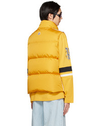 gelbe gesteppte ärmellose Jacke von Moncler Genius