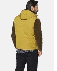 gelbe gesteppte ärmellose Jacke von Jan Vanderstorm