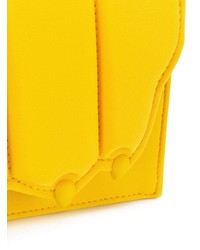 gelbe gesteppte Leder Umhängetasche von Marco De Vincenzo
