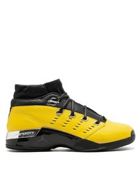 gelbe hohe Sneakers aus Leder von Jordan