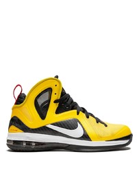 gelbe hohe Sneakers aus Leder von Nike