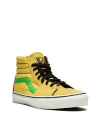 gelbe hohe Sneakers aus Leder von Vans