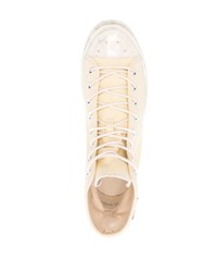 gelbe hohe Sneakers aus Segeltuch von Acne Studios