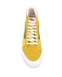 gelbe hohe Sneakers aus Segeltuch von Vans