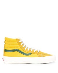 gelbe hohe Sneakers aus Segeltuch von Vans