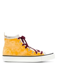 gelbe hohe Sneakers von Lanvin