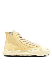 gelbe hohe Sneakers von Maison Mihara Yasuhiro