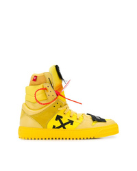 gelbe hohe Sneakers von Off-White